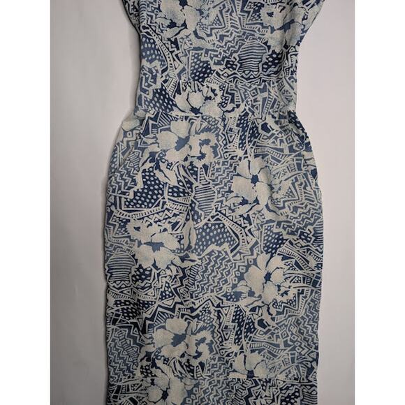 ASHLEE California Tropical Tiki Hawaiian Open back dress size 8 coconutgirl - Picture 3 of 11